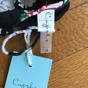 Cupshe floral one piece. NWT.